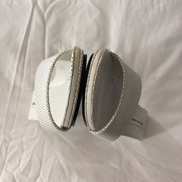 UN United Nude Mobius Polka Dot Leather Wedge Shoe - Picture 7 of 11